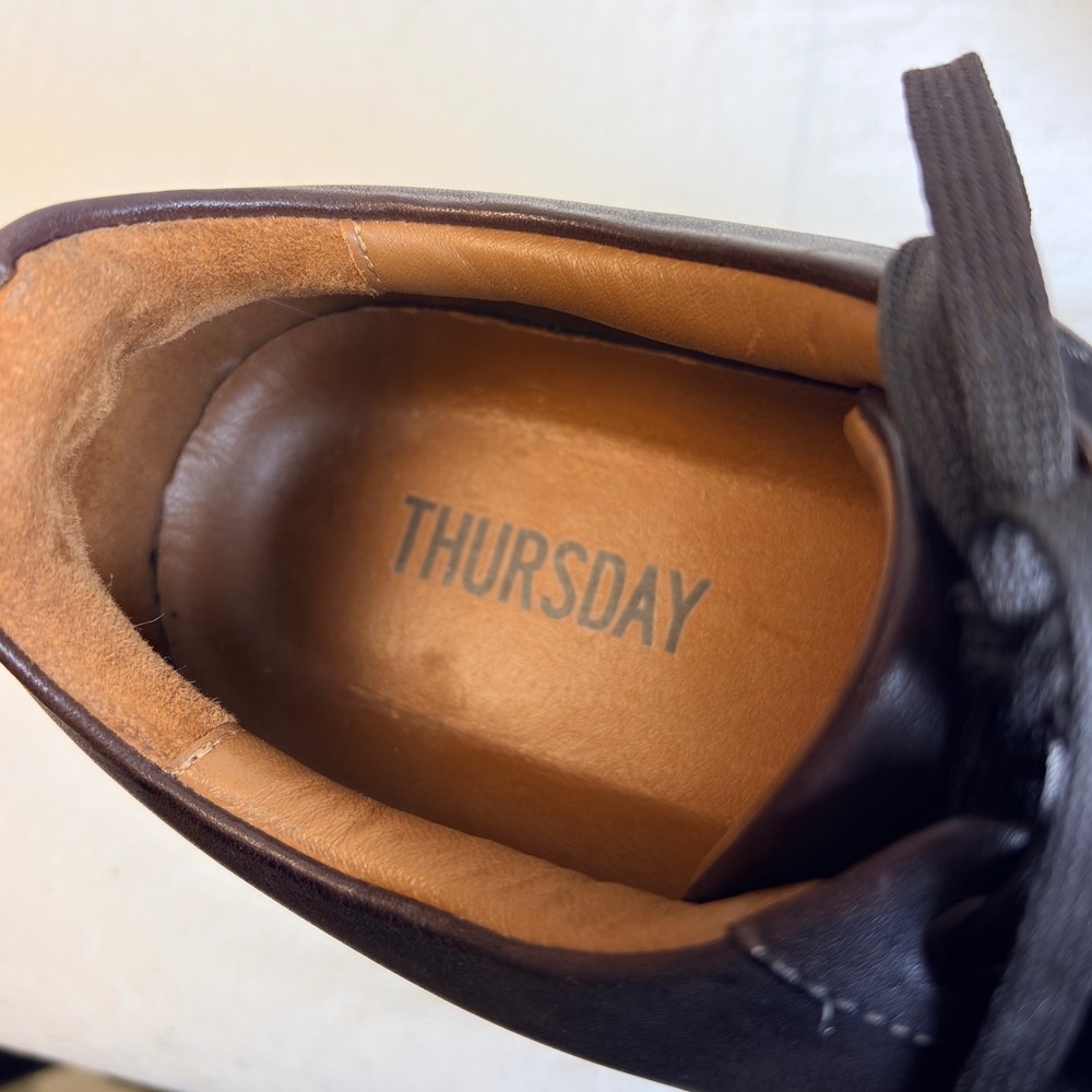 Thursday Boot Co Premier Low Top Sneakers Mens 14 Coffee Leather Brown Shoes - Picture 9 of 9